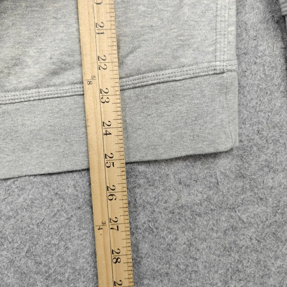 Nike Hoodie Mens Small Gray Fleece Pullover‎ Hooded Lined Pockets Embroidered